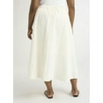 thumbnail image 3 of Scoop Women’s and Women's Plus Volume A-line Skirt, Sizes XS-4X, 3 of 5