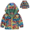 thumbnail image 2 of Toddler Girls' Boys' Cute Jackets & Coats Casual Printing Cartoon Hooded Outwear Zipper Long Sleeve Windproof Jackets For Boys Girls Size 3-4T, 2 of 4