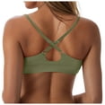 thumbnail image 4 of Caqnni Bikini Tops for Women Adjustable Lace-Up Back Swimwear Swimsuit Top with Push Up Design and Criss Cross Back (Z35-AG,M), 4 of 9