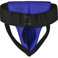 thumbnail image 4 of RDX R1 Abdominal Groin Guard, Muay Thai, Kickboxing, Maya Hide Leather MMA Training Groin Protector for Boxing, Blue, X-Large, 4 of 6