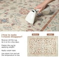 thumbnail image 6 of Balacho Floral Pattern Oriental Boho Faux Wool Area Rug, 5' x 8', Beige, 6 of 8