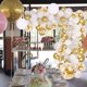 thumbnail image 2 of Kit de arco y guirnalda de globos para bricolaje, juego de decoración de globos de fiesta de 138 piezas, confeti dorado, globos plateados, blancos y transparentes para despedida de soltera y Baby, 2 of 5