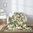 thumbnail image 2 of Throw Blanket for Couch Sofa and Bed, Jungle animals Super Soft Plush Throw Blanket, Fuzzy Cuteness Comfy Warm Washable Flannel Blanket & Throws for All Season 50"x40", 2 of 5