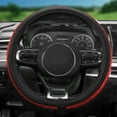 thumbnail image 4 of Galaxy13 Metallic Striped Steering Wheel Cover Fits 14.5" - 15.5", 4 of 7