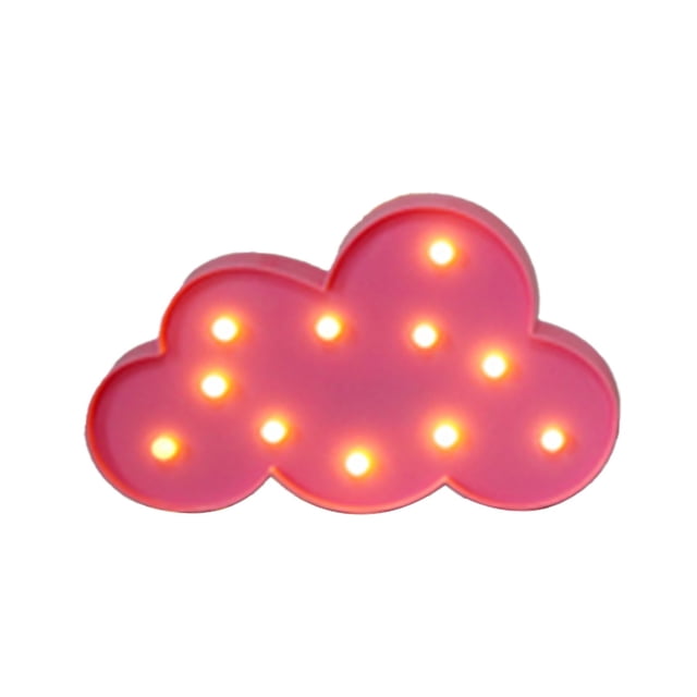 Cálido Blanco Llevó las Luces de la Batería Nubes Prop Lámparas de Mesa Ambientales para Bodas Decoraciones de Vacaciones Fiesta de Cumpleaños Decoración Lámparas de Modelado