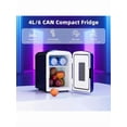thumbnail image 2 of Antarctic Compact Refrigerator With Gaming Light, 4L Capacity/6 Cans Portable Fridge, Bedroom,Car,Office And Dorm, Small Cooler Cosmetics, Beverage And, White, 2 of 10