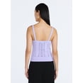 thumbnail image 4 of Scoop Women’s and Women's Plus Crochet Sweater Tank Top with Sweetheart Neck, Sizes XS-4X, 4 of 6