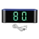 thumbnail image 2 of LED Espejo Despertador Reloj de repetición digital Pantalla de temperatura 12/24 tiempo tiempo de tiempo de tiempo de Azul + Verde, 2 of 9