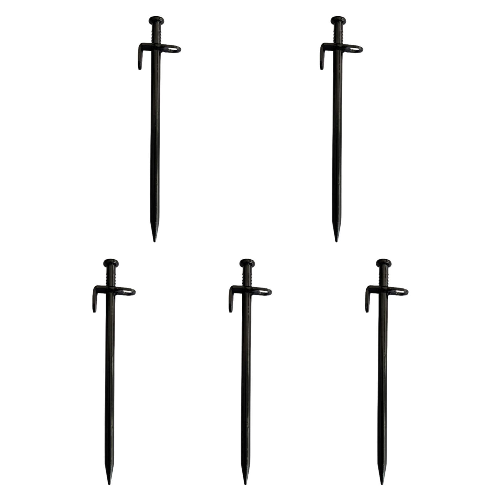 MAGIDEAL 5Pcs Camping Stakes Forged Sturdy Unbreakable Gardening Canopies Tent Stakes 20cm