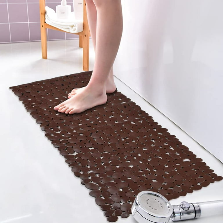 Bathtub Mat, 35 X 16 Inches Non Slip Bath Mat for Shower Tub with Drain  Holes and Suction Cups, Machine Washable Bathroom Mats (Brown) - China Bathtub  Mat, Non-Slip Rug