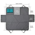 thumbnail image 2 of Kurgo Dog Car Seat Cover, Pet Bench Seat Covers, Hammock Style Car Cover, Water Resistant, Scratch proof, Cars, 55 Inches, Heather Hammock (Heather Charcoal Grey, 55"), 2 of 6