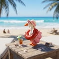 thumbnail image 5 of Summer Bikini Desk Goose Outfits, 7 Inch Mini Desktop Goose Clothes with Straw Hat, Sunglasses and Swim Ring, for Magnetic Geese Party Table Decor, 5 of 8
