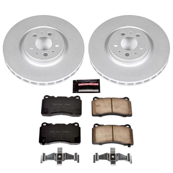 PowerStop Front Geomet Coated Brake Rotor and Pad Kit Fits: VOLVO Select Models CRK4548