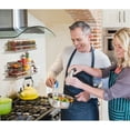 thumbnail image 6 of Auledio 3 Pack Metal Spice Rack Wall Mount Spice Seasoning Jars Shelf for Kitchen Cabinet in Silver, 6 of 7