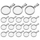 thumbnail image 1 of 20Pcs DIY Jewelry Pendant Accessories Stainless Steel Round Jewelry Trays Covers Kit for Neck Chain Necklace (Silver 12mm), 1 of 3