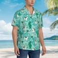 thumbnail image 6 of Uemuo Alapaca in Boho Printed Regular Fit Short Sleeve Casual Hawaiian Shirt for Men,Aloha shirt,Tropical shirt,Floral print shirt,Vacation Beach shirt-Large, 6 of 9