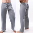 thumbnail image 3 of Men Yoga Pants Low Waist Drawstring Straight Loose Thin Sports Comfortable Elastic Waist Plus Size Men Sports Trousers Men Clothing-2025, 3 of 5