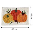 thumbnail image 2 of Bonita decoración otoñal para baño, cocina, casa de campo otoñal, alfombrilla de baño antideslizante con forma de calabaza otoñal, alfombra de baño de microfibra lavable, 2 of 5