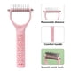 thumbnail image 3 of Cepillo de aseo para mascotas, rastrillo para el subpelo de perros y gatos, cepillo para quitar el pelo suelto y desenredar, elimina nudos eficazmente (rosa), 3 of 6