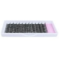 thumbnail image 4 of Colored Lash Clusters 40D Pink Individual Lashes D Curl Cluster Lashes Mixed Length Colored Lash Extensions Cluster Eyelash Extensions (Pink 40D-0.07D, 9-16mm), 4 of 10