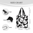 thumbnail image 3 of Fuzoiu Seamless Pattern Cute Panda Print Durable Tote Bag,Shoulder Bag with Zipper Closure,Casual Tote's Handbag,for Daily Use, Shopping, School, Work, 3 of 7
