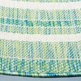 thumbnail image 3 of Safavieh Courtyard Ercan Bordered Indoor/Outdoor Area Rug, Ivory/Green, 5'3" x 5'3" Round, 3 of 10