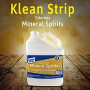 Klean Strip Odorless Mineral Spirits Non-Toxic Formula Wood Restoration Degrease Automotive Wipes Off Price Tag Residue Parts Now with Chemical Resistant Gloves by Centaurus AZ, 1 Gallon