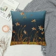thumbnail image 2 of Nawypu Decorative Square Throw Pillow Cover Cushion Case Watercolor Beautiful Nature Floral Irises Graphic Dandelion Beauty Natural Blue Seeds Spring Dress Pillow Case for Sofa Bed Couch, 2 of 5