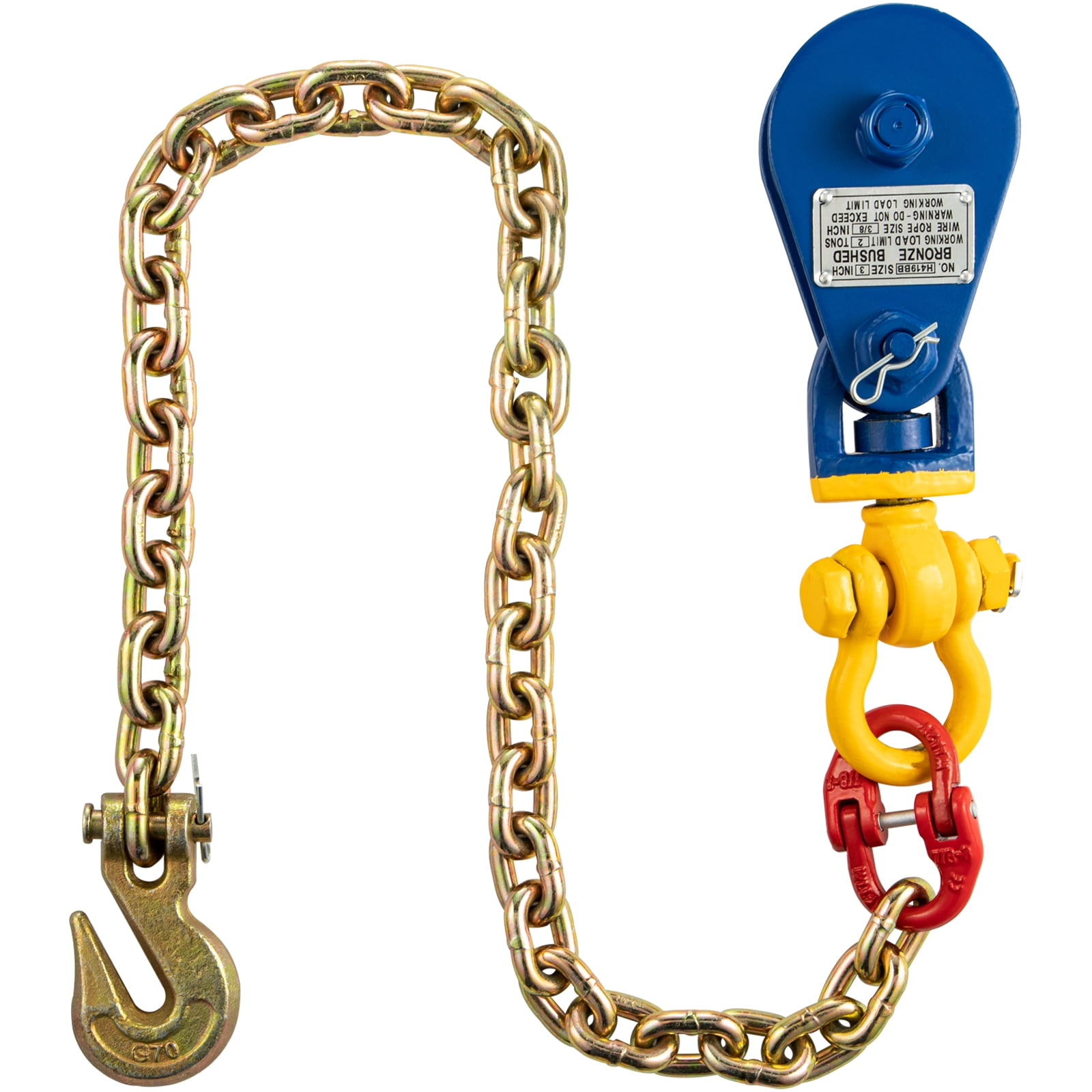 Recovery Rollbacks Wrecker B/A Products Snatch Block with Chain 2 Ton 