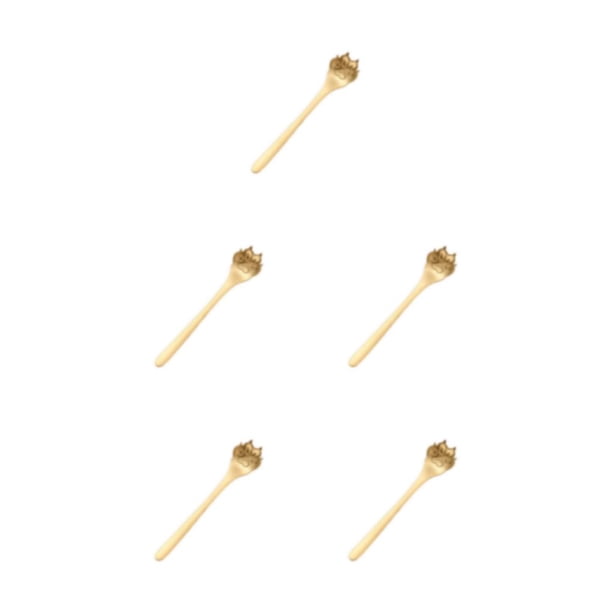 Inteprter Accesorios de té esenciales, cuchara de té de acero inoxidable 304 para té y azúcar, cuchara de acero inoxidable, cuchara para Type2 NO2