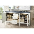 thumbnail image 4 of James Martin Vanities 60" Double Vanity Cabinet, Glossy White, w/ 3 CM Charcoal Soapstone Quartz Top, 4 of 6