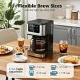 thumbnail image 4 of AIRMSEN 14-Cup Coffee Maker with Adjustable Brew Sizes, Programmable Coffee Machine with 71oz Glass Carafe, Drip Coffee Pot, 2-Hour Keep Warm, Auto-off, 4 of 8