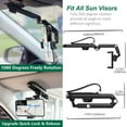 thumbnail image 4 of New 1080° Multi-function Sun Visor Universal 360 Degree Rotating Phone Holder Suitable for Any Scene Car Holder - Rotatable and Retractable, 4 of 15
