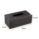 thumbnail image 2 of Cubierta de caja de pañuelos de cuero rectangular y carrito, almacenamiento organizador de escritorio, 2 of 5