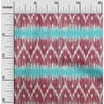 thumbnail image 1 of oneOone Tissu Popeline de Coton Chevron Imprimé Ikat Tissu de Couture BTY 56 Pouces de Large, 1 of 4