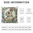 thumbnail image 6 of COMIO Happy Easter Pillow Covers Bunny He is Risen Cute Bunny Spring Home Decor for Couch Sofa&nbsp;2pc, 6 of 6