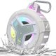thumbnail image 1 of wonima11 Bluetooth Shower Speaker, IPX7 Waterproof Portable Wireless Small Speakers, Floating, 2000mAh with Light for Home, Pool, Beach, Boat, Kayak Accessories, Gifts for Men, Women - White, 1 of 1