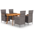 thumbnail image 1 of vidaXL 5 Piece Garden Dining Set Grey, 1 of 5