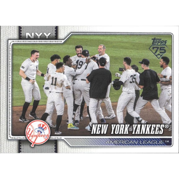 2026 Topps #628 New York Yankees Team Card New York Yankees Series 2 MLB Baseball Base Trading Card