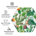 thumbnail image 4 of Kll Hexagon Drink Coasters Set Of 4,Pu Leather Absorbent Coasters Set Decorative Coffee Cup Coasters Housewarming Gift For Home Decor-Cactus 3, 4 of 9