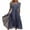 Purple, variant on Graduation Dresses For Women 2023 Wedding Guest, Women Sexy Solid Half Sleeve Round Neck Lace Chiffon Mesh Waist Party Dresses Navy S