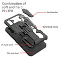 thumbnail image 3 of Dteck Belt Clip Holster Kickstand Case for Samsung Galaxy A13 5G, Shockproof Rugged Hybrid Soft Rubber TPU + Hard PC Back Protective Cover,Black, 3 of 7