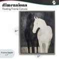 thumbnail image 4 of Stupell Industries Transitional Equine Twins Of Wind Gray Floating Frame Canvas Art, 17 x 21, by Svetlana Aleynikova, 4 of 8
