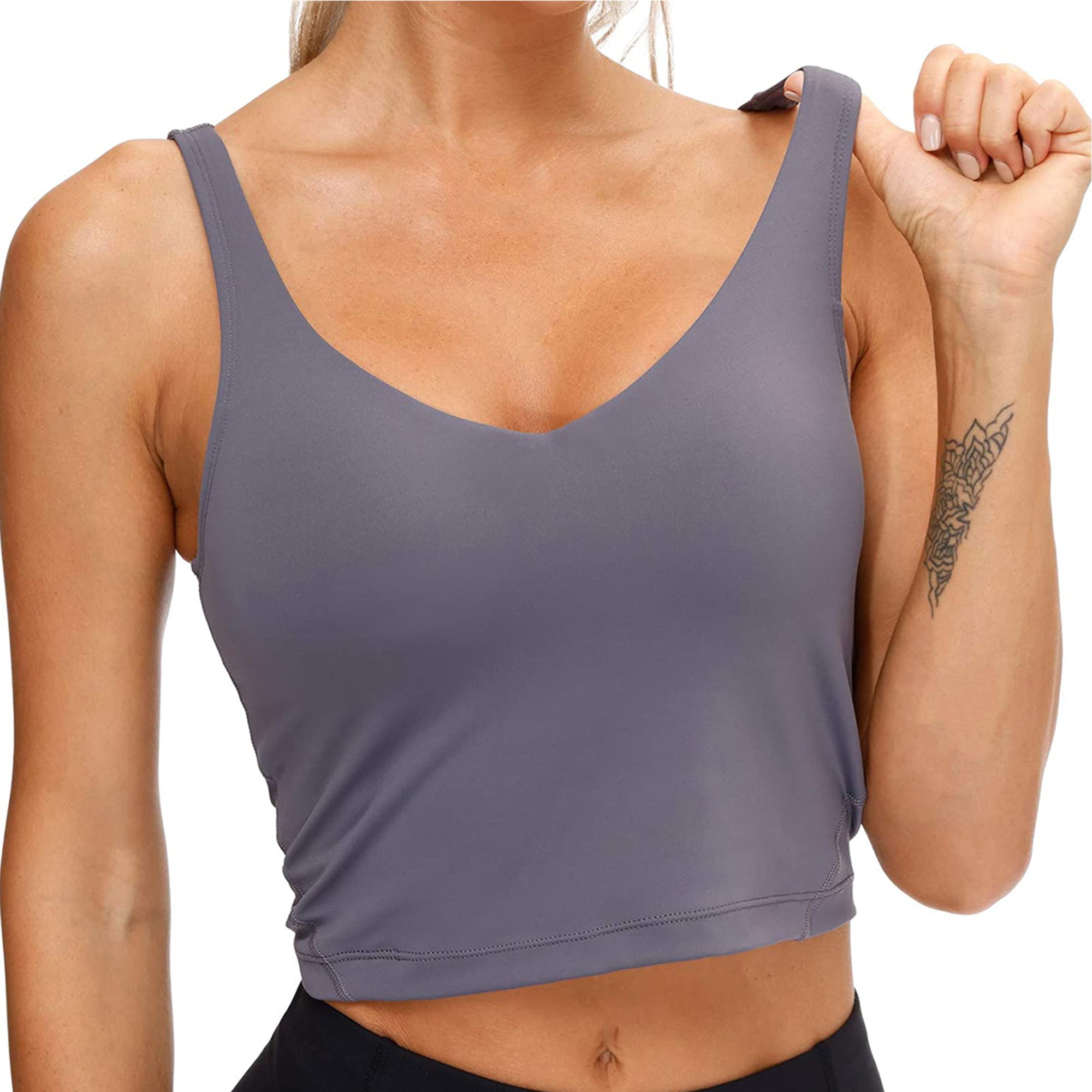 Buy SHAPERX Sports Bras for Women, Longline Medium Support Yoga