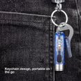 thumbnail image 4 of BlueUsb-c bolsillo llavero linterna impermeable carga rápida advertencia linternas para senderismo Camping fiesta favores, 4 of 5