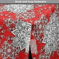 thumbnail image 4 of Mandala Dog Crate Cover, Design Pattern Doodles Mandala Style Flowers Illustration, Easy to Use Pet Kennel Cover for Medium Large Dogs, 35" x 23" x 27", Scarlet White Black, by Ambesonne, 4 of 6