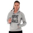 thumbnail image 4 of Squat Goals Workout Motivation Hoodie Sweatshirt Women Men Brisco Brands S, 4 of 6