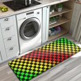 thumbnail image 3 of Rainbow Color Checkered Pattern Kitchen Rug Mat,Kitchen Runner Rugs Non Skid Washable,Decorative Kitchen Floor Mats for Kitchen,Sink,Laundry,17"x47.2", 3 of 7