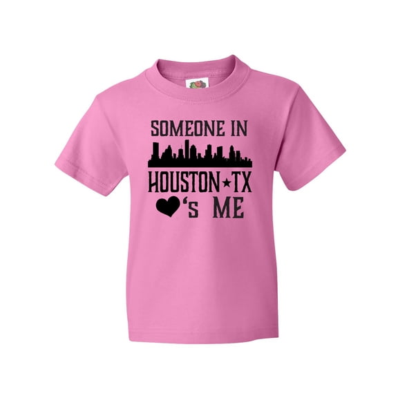 Inktastic Houston Texas Someone Loves Me Skyline Youth T-Shirt