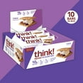 thumbnail image 2 of think! Protein + 150 Calorie Bars, Smores, 1.41 oz Bar, 10 Count, 2 of 4